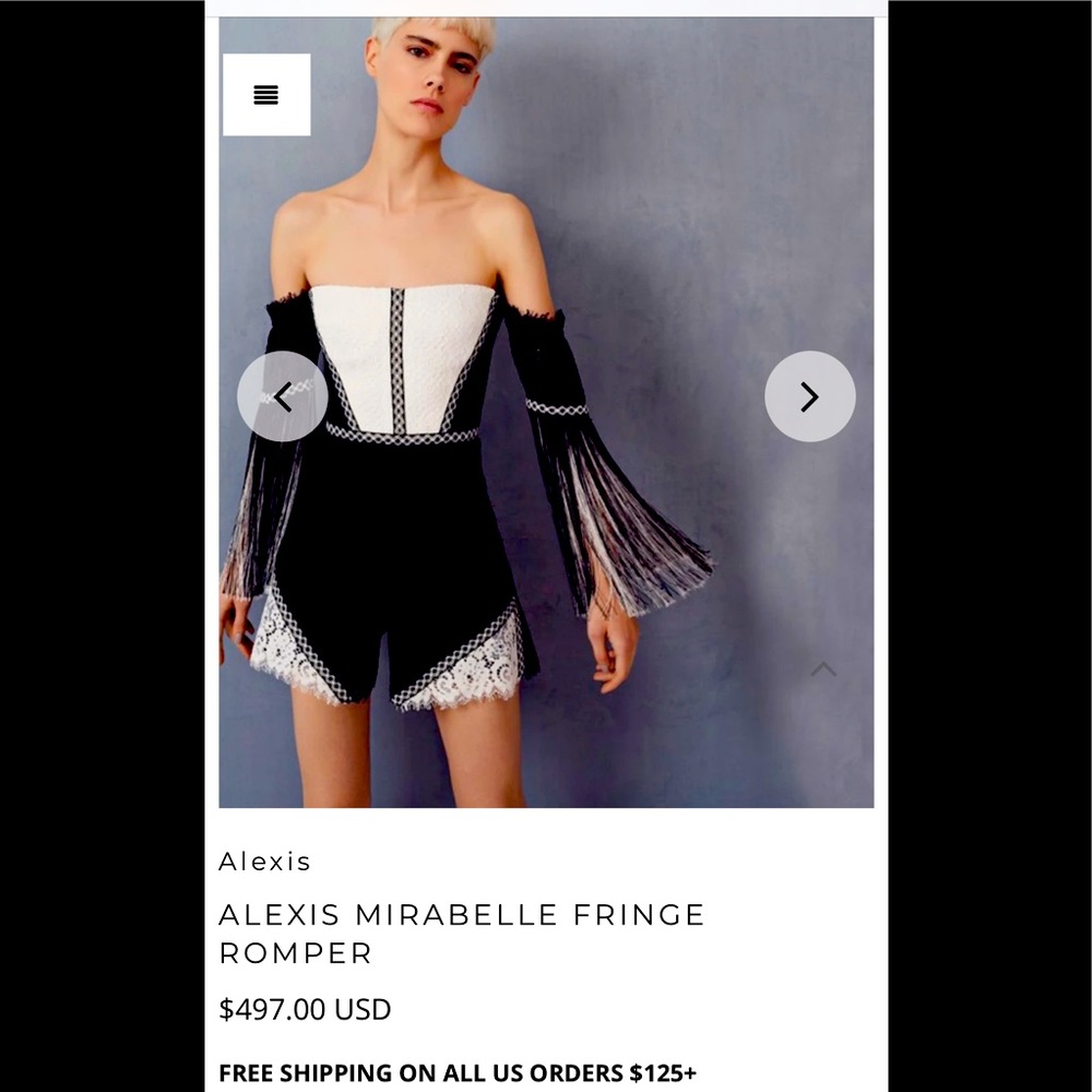 Alexis fringe romper